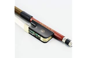 VINGOBOW 3/4 arco de contrabajo de madera de Brasil, tipo francés, pelo de caballo natural, sonido cálido para jugadores avanzados, 70 cm