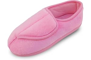 Git-up Pantofole per Diabetici in Memory Foam per Artrite da Donna, Edema, Scarpe da Casa Chiuse Comode e Regolabili