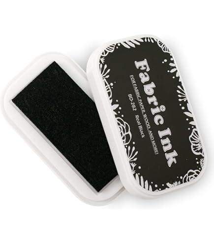 Tampon Encreur Permanent Pour Tissu Et Papier - Idéal DIY, Cartes, Déco (Couleur Abricot)