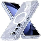 Coverzone Samsung Galaxy Z Fold 3 İle Uyumlu Kılıf Şeffaf, Wireless Magsafe ile uyumlu Silikon Kapak Samsung Galaxy Z Fold 3 