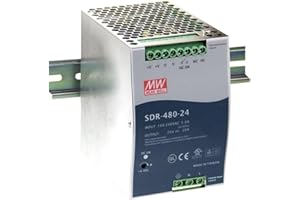 MeanWell SDR-480-24 DIN-RAIL Bloc d'alimentation rail DIN 480 W 24 V 20 A