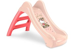 FEBER - Scivolo Hello Kitty, piccolo scivolo, scalini antiscivolo, colori resistenti alla luce del sole ed al cambio di temperatura, facile da montare, + 1, Famosa (FE202000)