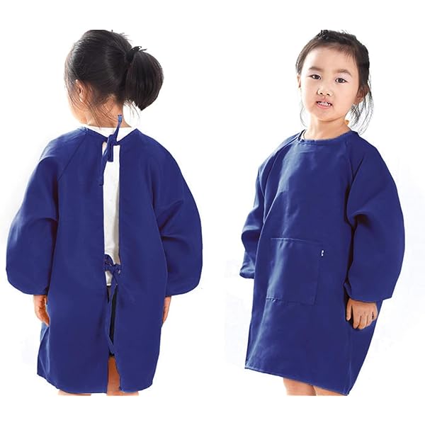 Grembiule Da Pittura Bambini Nero – Impermeabile Con Adesivi 3D Per 7-12 Anni - 4