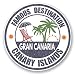 Produktbild 2 x Gran Canaria Kanarischen Inseln Vinyl Aufkleber Aufkleber Laptop Reise Gepäck Auto Ipad Schild Fun # 6720 - 10cm/100mm Wide