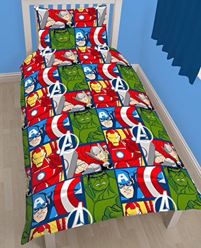 Marvel-Avengers-Assemble-Schlacht-Single-Bettwsche-Set