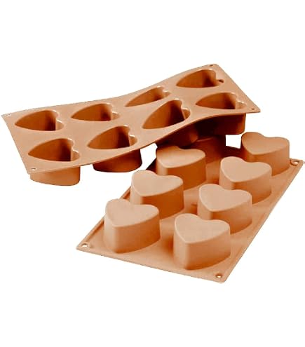 2 Stampi A Cuore In Silicone Alimentare – 6 Cavità, Antiaderente E Facili Da Sformare, Per Torte, Cioccolatini, Ghiaccioli E Sapone Fai Da Te