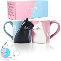 Süße Katzen-Löffel Aus Edelstahl & Keramik – 2er Set, Ca. 14 Cm, Für Tee, Kaffee Oder Katzenfutter