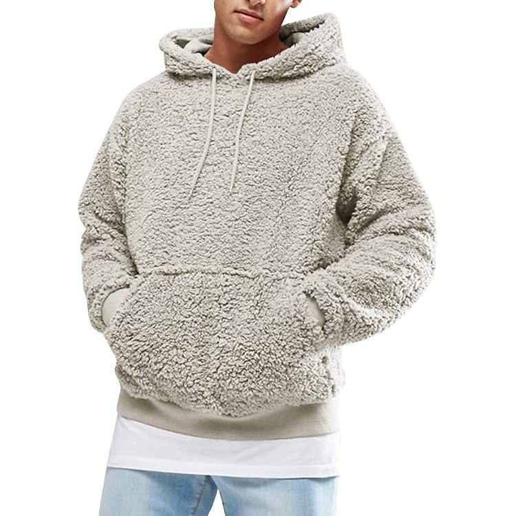 UHouse Hoodie Herren Baumwolle Mode Kapuzenpullover Produktbild-Vorschau 4