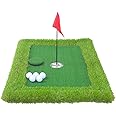 ICRPSTU Pool Golf Game Set,Floating Golf Green,Golf Putting Mats Training Accessories,Floating Golf Green for Pool Golf Hitting Mat Outdoor Backyard Golf Game Practice Putting Mat