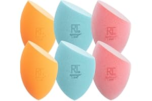 Real Techniques Schwämme zum Mischen von Make-up, Miracle Complexion, Miracle Powder und Miracle Airblend Sponges, zum Mischen und Backen, zur Verwendung mit Foundation und Puder, 6er-Pack