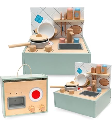 Kids -Janod- Cocinita De Madera Azul Plume