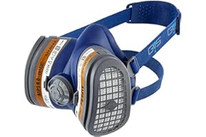 GVS Filter Technology SPR504 Semimáscara Elipse FFA1P3 con filtros incluidos para proteción contra partículas y gases orgánicos - Filtros no reemplazables - Sin mantenimiento - Talla M/L