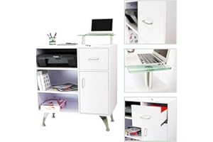 ZStyle Banco Cassa Reception Bancone Per Estetista Centro Estetico Legno Vetro Nail Art