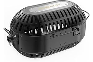 DOBADN Rotisserie Basket Cage Bean Peanut French Fries Grill Roaster for Most Rotisserie Spit Rod, BBQ Accessory for Kamado and Charcoal Grills