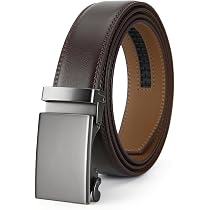 Ceinture Homme Automatique En Cuir à Cliquet GOODSALEOK - Noire, Largeur 35mm, Taille Ajustable (Plusieurs Tailles)