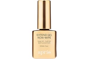 Aprés Nail Non-Wipe Extend Gel, Soak Off HEMA-Free TPO-Free Gel-X Tips Adhesive 15ml / 0.5oz