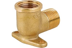 RIAT I Arandela de pared I latón I angulo 90 grados I angulo de techo I wall sujeción I racor I BSP I rosca interior x exterior