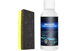 Gusengo 50ml Auto Scheinwerfer Reparaturflüssigkeit, Scheinwerfer Politur, Reparaturflüssigkeit Für Autoscheinwerfer, Dient Zur Reparatur Und Zum Polieren Von Kratzern Am Lampenschirm