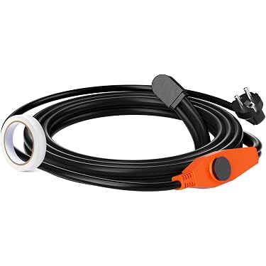 Cavo Antigelo Kerbl 25m 500W - Per Grondaie, Tubazioni E Piante, Con Termostato Integrato (Classe M2, IPX7)