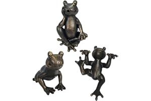 Hydria Fribett the Frog & Companions, Fountainhead, Two Collectibles, Fountain Accessories, Easy Application, Indoor and Outdoor, Decorative Solution for Your Hydria, set of 3, British Brand