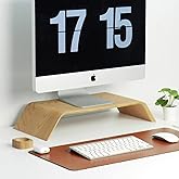 Fagus Wood Durable Wood Monitor Stand and Booster Computer Stand (Boot)
