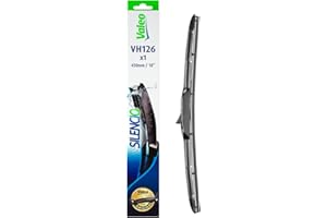 VALEO Silencio Essuie-glace - VH126 - Balai d'Essuie-glace 450 mm Premium Hybride Toutes-saisons, Remplacement d'Équipement d' Origine - Avant - 1 Balai 574726