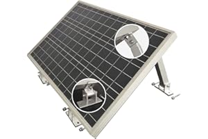 enjoy solar Aluminium verstellbare Halterung mit Neigungswinkel 10° -30° für Solarpanel Solarmodul, geeignet für alle Modulbreite (inkl. Schrauben und Muttern)