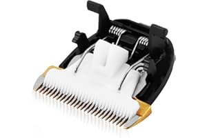 DULUOK Maquinilla de Afeitar Cabeza de Corte de CeráMica de Aseo Cuchilla Corte de Cereamica Cabezal de Afeitar 40Mm 24 Dientes para Peluquero Casero Largo