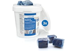 kör4u Cubo de agua – 30 pastillas de inodoro azules, frescas, autoactivas, antical y depósitos, ecológicas y biodegradables