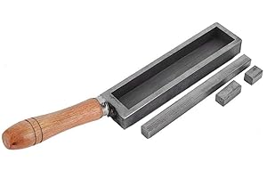 EVTSCAN Molde de lingotes de fusión de fundición, artesa de artesa de metal, herramientas de fabricación de diamantes de joyería (7 pulgadas)