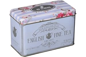 NEW ENGLISH TEAS Nueva Gama de Memorabilia Inglesa de Tés English Fine Tea 40 Earl Bolsa de Té Gris Tin 80 g