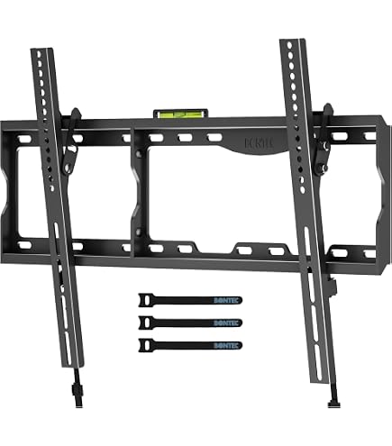 Support Mural Fixe Pour TV 42 à 80 Pouces - Profil Ultra Mince (2,25 Pouces Du Mur) - Installation Facile, Réglable Après Pose - Compatible Samsung, LG, Sony, Etc.