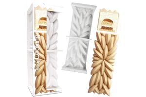 SCRAPCOOKING SCRAP COOKING - Moule à Bûche & Cake « Instant » - Moule Silicone 3D en Relief - 25 x 8 x 8 cm - Qualité Professionnelle - Moule Pâtisserie Dessert Gâteau Noël Original - Avec Recette - Blanc - 2893