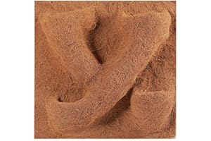 TropicShop - Pannello posteriore in fibra di cocco naturale, con tasca per piante (50 x 50 cm)