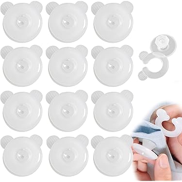 20x Bettdecken-Clips Transparent - Hält Bettbezug & Decke Zusammen, BPA-frei