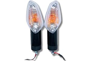 YECNECTY Luz intermitente para motocicleta, luz intermitente delantera y trasera, color blanco, para Honda CBR 250R 300R CB300F CBF125 CBF 150 Stunner