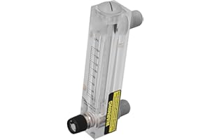 Nimomo Rotamètre d'eau, Débitmètre de Liquide Réglable 16‑160 LPH, Débitmètre d'eau Haute Précision Transparent, Type panneau