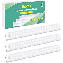 6 Veilleuses LED Avec Détecteur Mouvement - Rechargeable USB Blanc Chaud/Froid