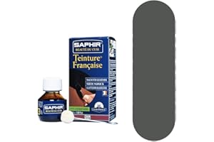 SAPHIR BEAUTÉ DU CUIR SAPHIR | Tintura Francesa 50 ml | Tinte para Cuero Liso, Ante, Nubuck y Cuero Aterciopelado (Gris 14)
