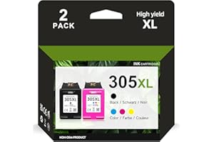 PIXELMY 305XL Ink Cartridges Black and Colour, 305XL for HP 305 Ink Cartridges Replacement for HP 305 for DeskJet 2700 2710 2720e 4110e Deskjet Plus 4100 4130e Envy 6000 6010e 6020e 6030e Envy Pro 6400