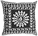 Produktbild WINTER -Angebote-Woche - Muttertags Geschenke - SouvNear bunt kissenbezug, Cushion Cover, Kissen Abdeckung, Throw Pillow - 45 x 45 cm quadratische - Schwarz und Weiß Warli Kunst Deko mit Versteckten Reißverschlüssen für Couch, Sofa, Schaukelstühle - Bettzeug und Wohn Saal Zubehör
