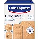 Hansaplast Universal 100 Assorted (4 Sizes) Waterproof Dirt-Repelling Dressings, Wound Dressings, Adhesive Strips with Bacter