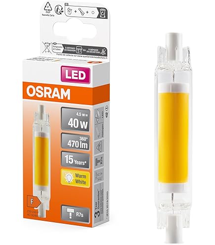 McShine - LED-spots lamp | LS-718 | 4W, 450 lm, R7s, 360°, 78mm, warm wit | voor gebruik in werklampen en schijnwerpers