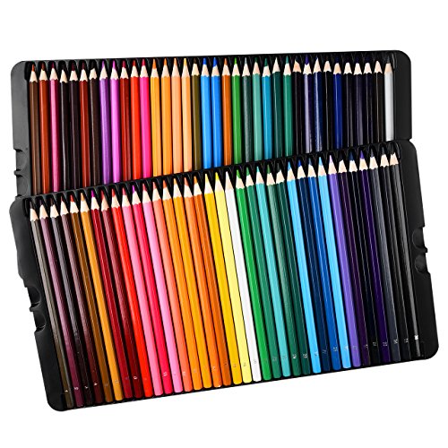 LiSmile 72 Farben Buntstifte Farbstifte -Set für Zeichnen, Skizzieren, Kunst und Erwachsene Malbücher, Perfektes Geschenk Für Hobbykünstler und Kinder