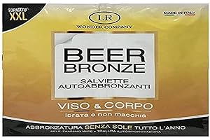 LR WONDER COMPANY Beer Bronze, 1 bustina da 2 salviettine autoabbronzanti viso e corpo (10 ml) - Wonder Company
