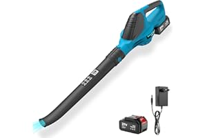 CTALYN Leaf odkurzacz do liści 21 V, akumulator i ładowarka, akumulatorowa dmuchawa do liści z akumulatorem i ładowarką, elektryczny odkurzacz do liści Gardena, baterie 4000 mAh, silnik bezszczotkowy