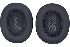 TECINITY Ersatz Ohrpolster für JBL Live 500BT/Live 500 BT Kopfhörer, Ersatzpolster für JBL Live 500 BT/JBL Live 500BT, Weicherem Leder (Schwarz)