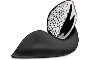 Alessi Forma ZH03 - Râpe Design, Acier Inoxydable 18/10 et Base en Mélamine