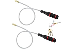 Lvefyti 2 Stücke Magnetstabgreifer,60CM Magnetheber mit 500mm Flexibler Schwanenhals,Tragbares Flexibel Stabmagnet für Aufnehmen von kleinen Teilen