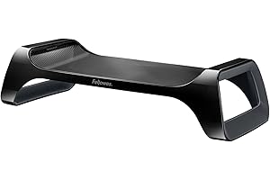 Fellowes Monitorständer für Home Office, für Monitore bis 5,5 kg, modernes Design, schwarz